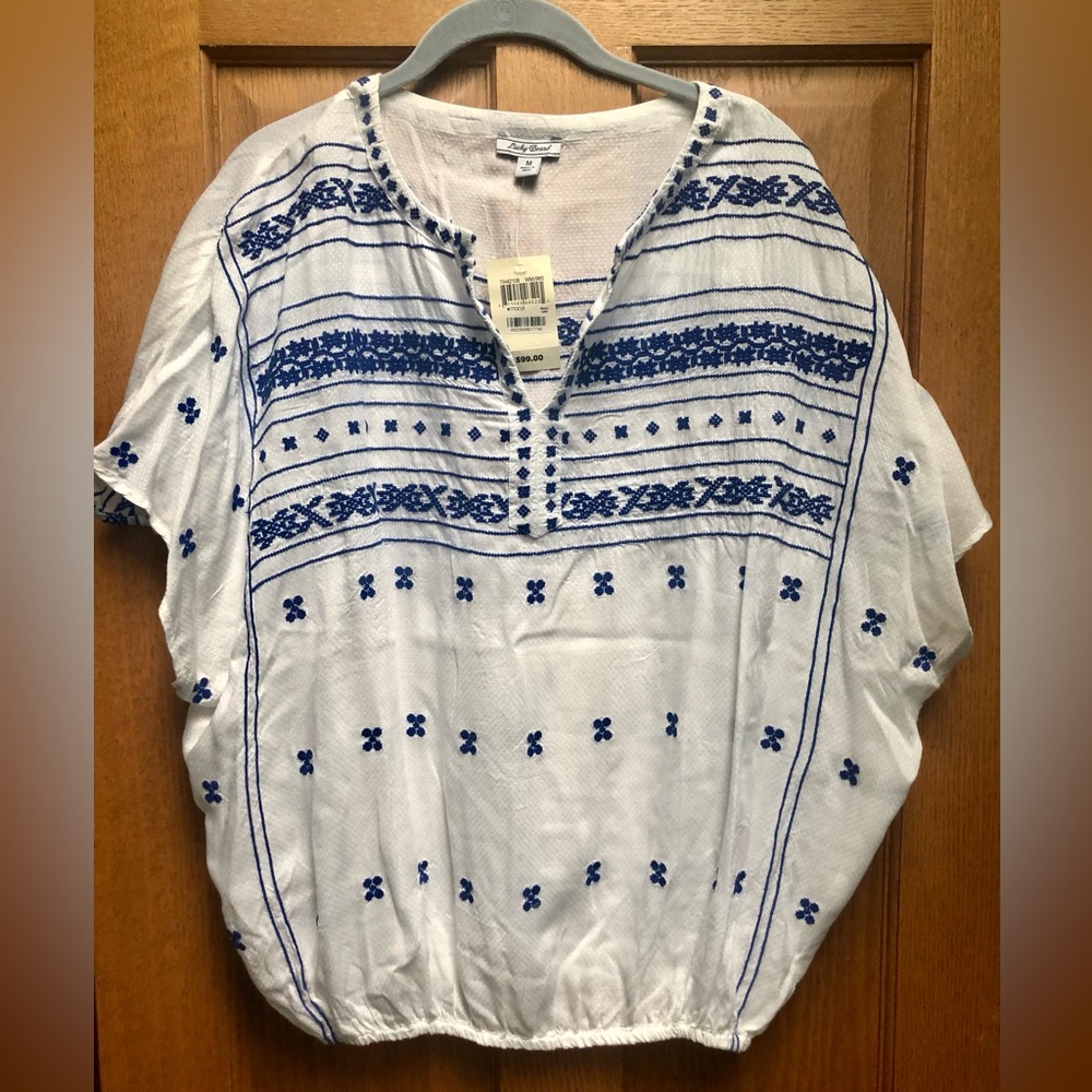 Lucky Brand bohemian blouse NWT